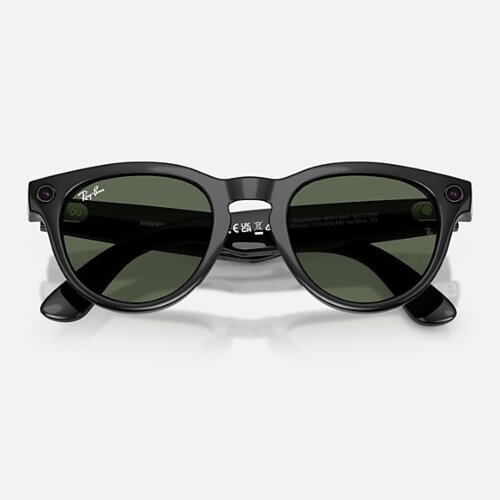 Ray-Ban Meta Gen 2 HeadLiner (глянцевая черная оправа, линзы зеленые G-15)