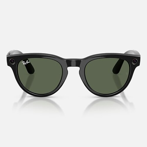 Ray-Ban Meta Gen 2 HeadLiner (глянцевая черная оправа, линзы зеленые G-15)