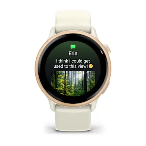 Умные часы Garmin Vivoactive 6 Metallic Pink Dawn, Bone Band