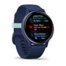 Умные часы Garmin Vivoactive 5 42mm, Metallic Navy Aluminum Bezel, Navy Case, Silicone Band