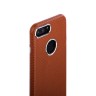 Кожаная накладка i-Carer для iPhone 8 Plus и 7 Plus коричневая