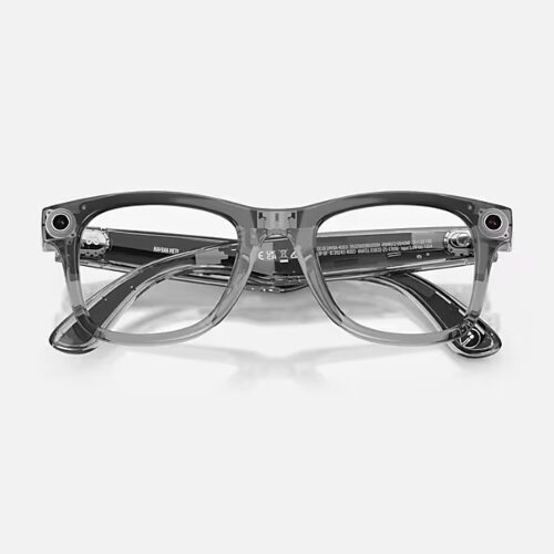 Ray-Ban Meta Gen 2 Wayfarer Transitions (прозрачная серая оправа, линзы прозрачные - сапфировый фотохром) M