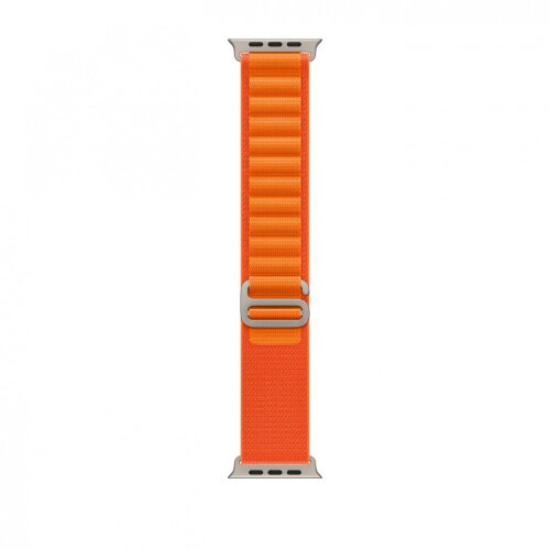 Apple Watch Ultra 3 49mm Titanium Case with Orange Alpine Loop (M)