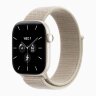 Apple Watch Series 12 42mm, Pearl White Ceramic Case with Sport Loop - Limestone