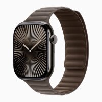 Apple Watch Series 10 42mm, Slate Titanium Case with Magnetic Link - Dark Taupe