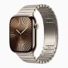 Apple Watch Series 10 46mm Gold Titanium Case with Natural Link Bracelet