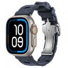 Apple Watch Ultra 2 Hermes 49mm Titanium, спортивный ремешок  Kilim синий