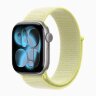 Apple Watch Series 11 46mm, Space Gray Aluminum Case with Sport Loop - Neon Yellow