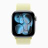 Apple Watch Series 11 46mm, Space Gray Aluminum Case with Sport Loop - Neon Yellow