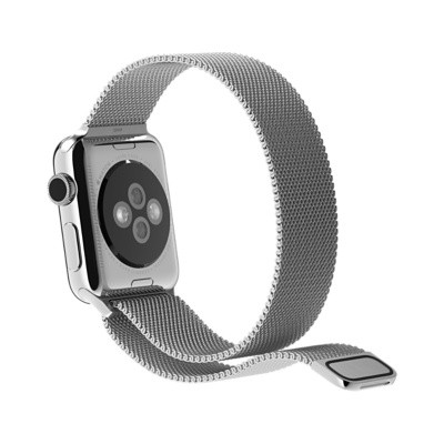 Стальной сетчатый браслет с Миланской петлей для Apple Watch 38mm