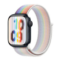 Apple Watch Series 9 45mm, Midnight Aluminum Case with Sport Loop - Pride Edition