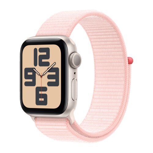 Apple Watch SE (2023) 40mm, Starlight Aluminum Case with Sport Loop - Light Pink (Светло-розовый)
