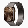 Apple Watch Series 10 46mm Gold Titanium Case with Slate Link Bracelet