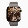 Apple Watch Series 10 46mm Gold Titanium Case with Slate Link Bracelet