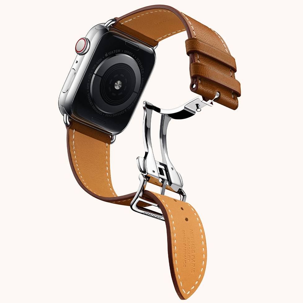 Hermès fauve barenia leather single tour band shop