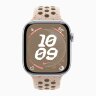 Apple Watch Series 10 42mm, Silver Aluminum Case with Nike Sport Band - Desert Stone