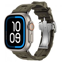 Apple Watch Ultra 2 Hermes 49mm Titanium, спортивный ремешок  Kilim хаки