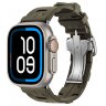 Apple Watch Ultra 2 Hermes 49mm Titanium, спортивный ремешок  Kilim хаки