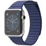 Apple Watch 42mm / Кожаный магнитный ремешок синий