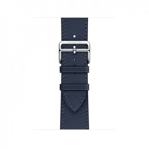 Apple Watch Series 8 Hermes 41 мм с кожаным ремешком синего цвета