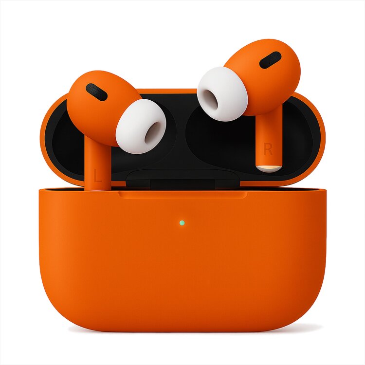 AirPods Pro 3 (2025) - оранжевый матовый (черная крышка внутри)