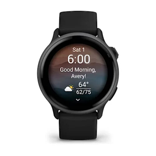 Умные часы Garmin Vivoactive 6 Slate, Black Band