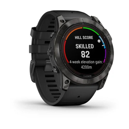 Умные часы Garmin Fenix 7X Pro 51mm Sapphire Solar Edition Carbon Gray DLC Titanium Black Band