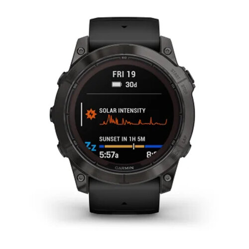 Умные часы Garmin Fenix 7X Pro 51mm Sapphire Solar Edition Carbon Gray DLC Titanium Black Band