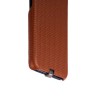 Кожаная накладка для iPhone 8 и 7 коричневая (i-Carer)