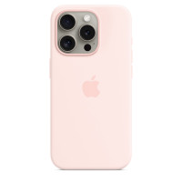 Силиконовый чехол для iPhone 15 Plus MagSafe - Светло-розовый (Light Pink)