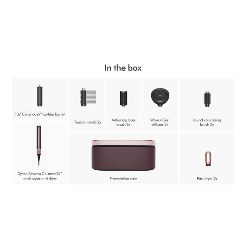 Мультистайлер и фен Dyson Airwrap Co-anda2x Curly+Coily - Jusper Plum