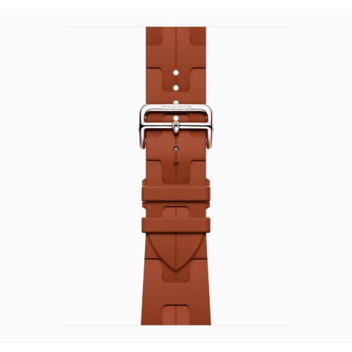 Apple Watch Hermes Series 12 42mm, спортивный ремешок Kilim оранжевый Orange
