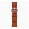 Apple Watch Hermes Series 12 42mm, спортивный ремешок Kilim оранжевый Orange