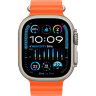 Apple Watch Ultra 3 49mm Titanium Case with Orange Ocean Band