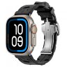 Apple Watch Ultra 2 Hermes 49mm Titanium, спортивный ремешок  Kilim черный