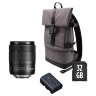 Canon EOS 90D Camera + EF-S 18-135mm IS USM Lens + Backpack + SD card + Spare Battery Kit