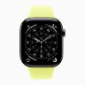 Apple Watch Series 11 42mm, Slate Titanium Case with Sport Band - Neon Yellow