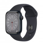 Apple Watch Series 8 41mm, Midnight Aluminum Case with Sport Band - Midnight