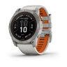 Умные часы Garmin Fenix 7X Pro 51mm Sapphire Solar Edition Titanium Fog Gray/Ember Orange Band