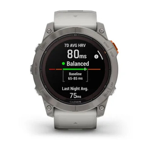 Умные часы Garmin Fenix 7X Pro 51mm Sapphire Solar Edition Titanium Fog Gray/Ember Orange Band
