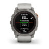 Умные часы Garmin Fenix 7X Pro 51mm Sapphire Solar Edition Titanium Fog Gray/Ember Orange Band