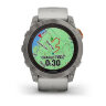 Умные часы Garmin Fenix 7X Pro 51mm Sapphire Solar Edition Titanium Fog Gray/Ember Orange Band