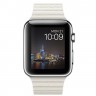 Apple Watch 42mm / Кожаный магнитный ремешок белый MMFV2