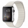 Apple Watch 42mm / Кожаный магнитный ремешок белый MMFV2
