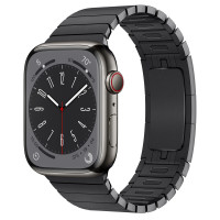 Apple Watch Series 8 45mm Graphite Stainless Steel Case with Space Black Link Bracelet