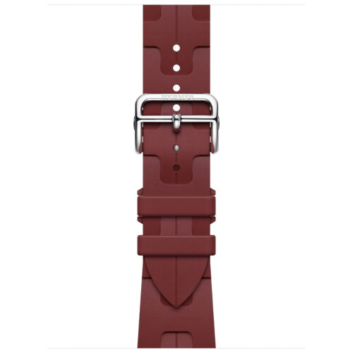Apple Watch Hermes Series 9 41mm, спортивный ремешок Kilim красный