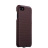 Кожаная накладка для iPhone 8 и 7 темно-коричневая (i-Carer)