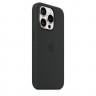 Силиконовый чехол для iPhone 15 Plus MagSafe - Черный (Black)