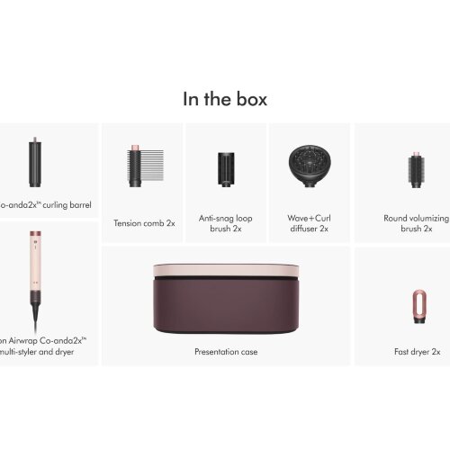 Мультистайлер и фен Dyson Airwrap Co-anda2x Curly+Coily - Ceramic pink/Rose gold