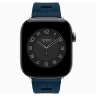 Apple Watch Hermes Series 12 42mm, спортивный ремешок Kilim синий Bleu de Malte